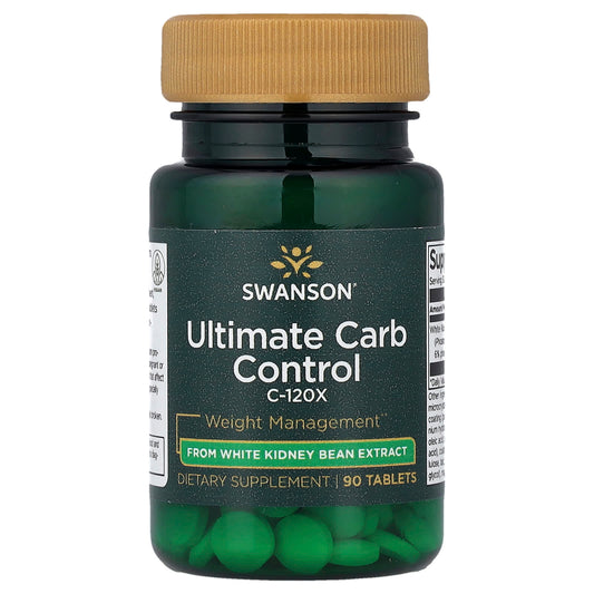 Swanson Vitamins, Ultimate Carb Control C-120X, 90 Tablets (33.3 mg per Tablet)