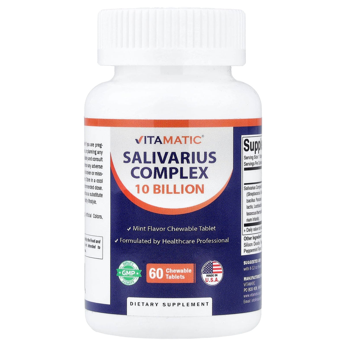 Vitamatic Salivarius Complex 60 Chewable Tabs
