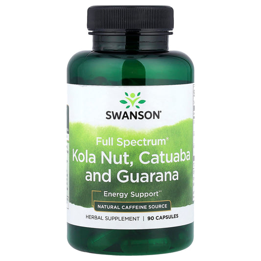 Swanson Vitamins, Full Spectrum® Kola Nut, Catuaba and Guarana, 90 Capsules