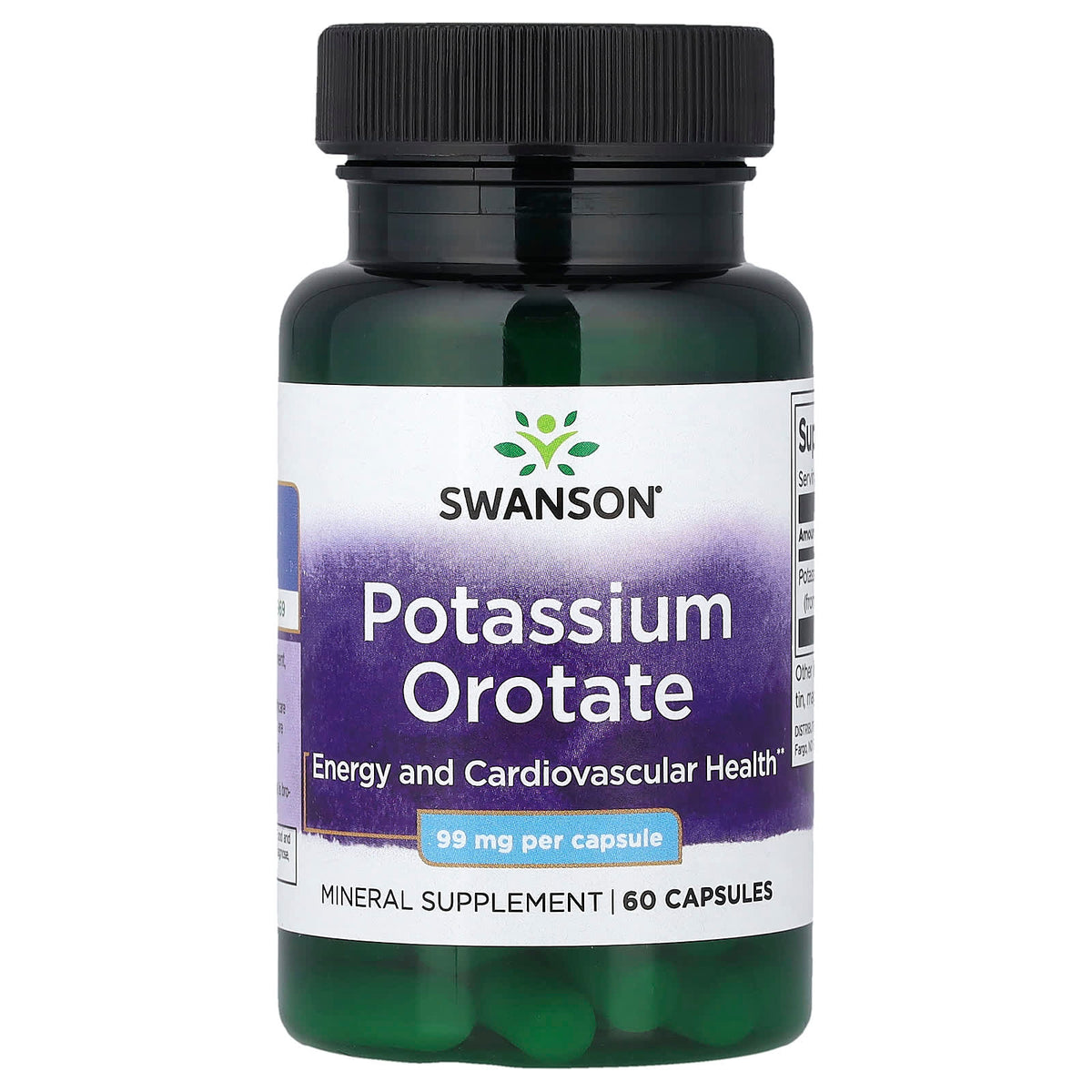 Swanson Vitamins Potassium Orotate 60 Capsules