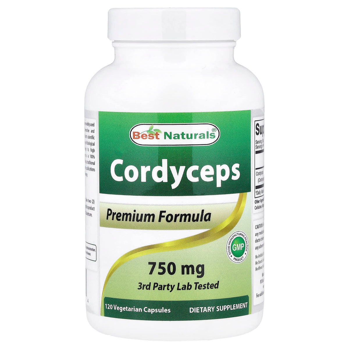 Best Naturals Cordyceps 750 mg 120 Veg Caps