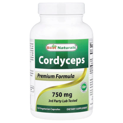 Best Naturals Cordyceps 750 mg 120 Veg Caps