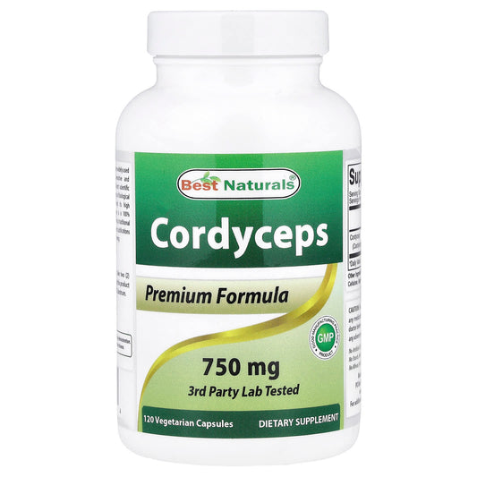 Best Naturals Cordyceps 750 mg 120 Veg Caps