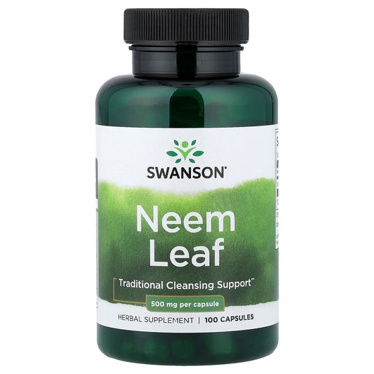 Swanson Vitamins, Neem Leaf, 500 mg, 100 Capsules