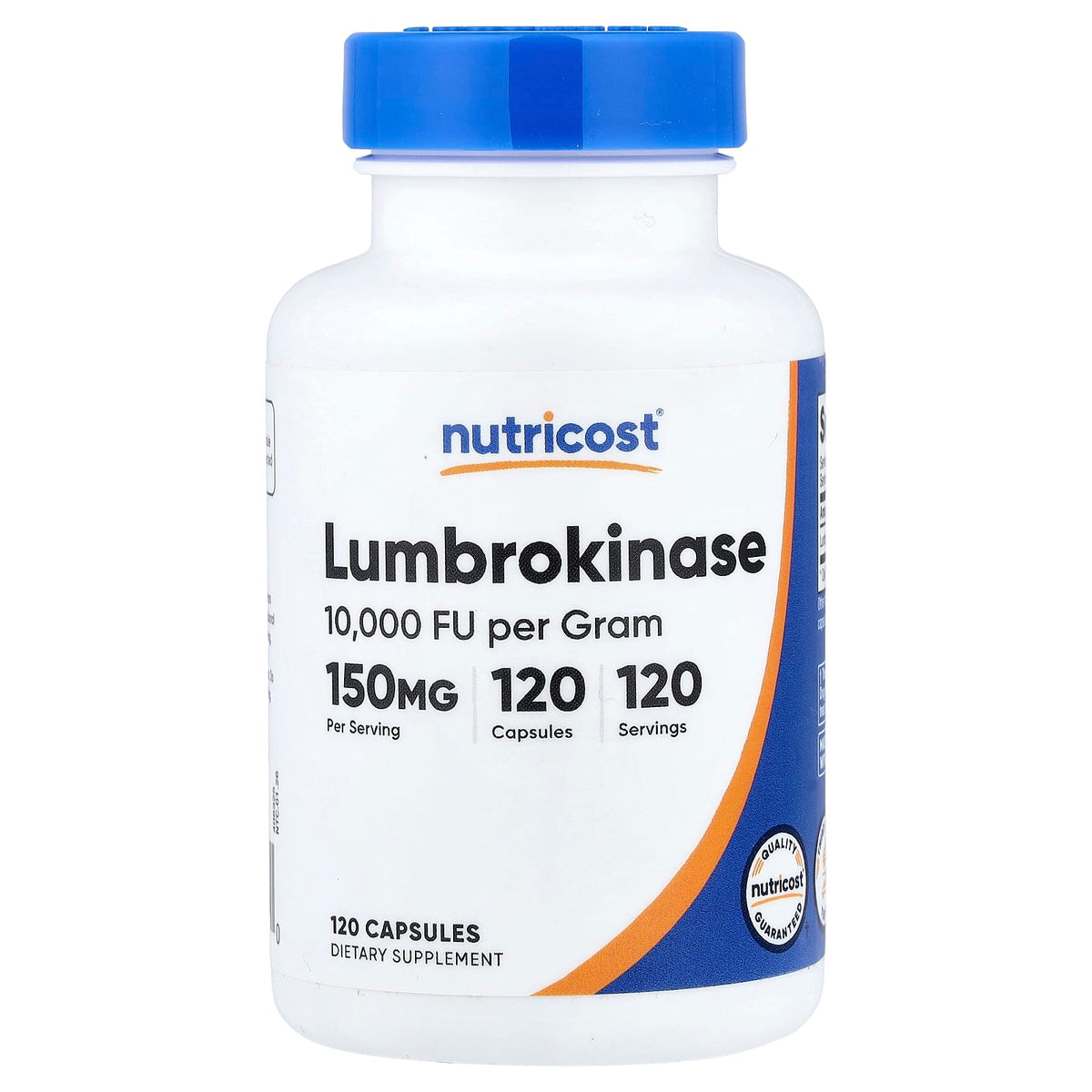 Nutricost Lumbrokinase 150 mg 120 Caps