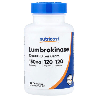 Nutricost Lumbrokinase 150 mg 120 Caps