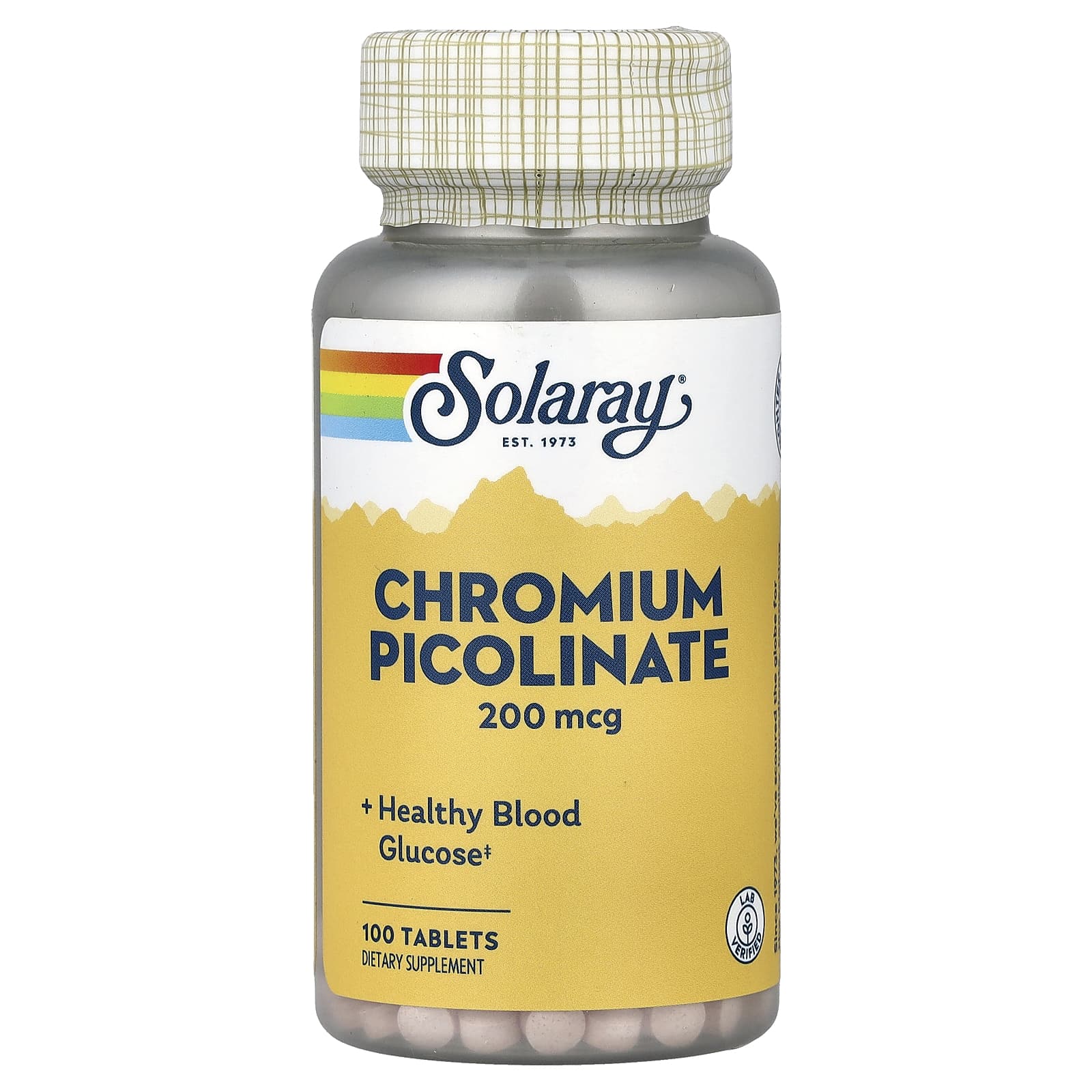 Solaray, Chromium Picolinate, 200 mcg, 100 Tablets