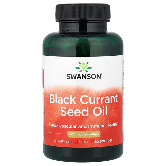 Swanson Vitamins, Blackcurrant Seed Oil, 500 mg, 180 Softgels