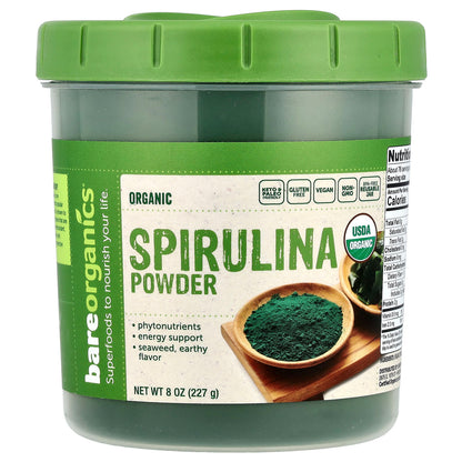 BareOrganics Spirulina 8 oz (227 g)
