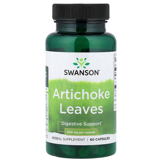 Swanson Vitamins, Artichoke Leaves, 500 mg, 60 Capsules