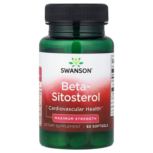 Swanson Vitamins, Beta-Sitosterol, Maximum Strength, 60 Softgels (160 mg per Softgel)