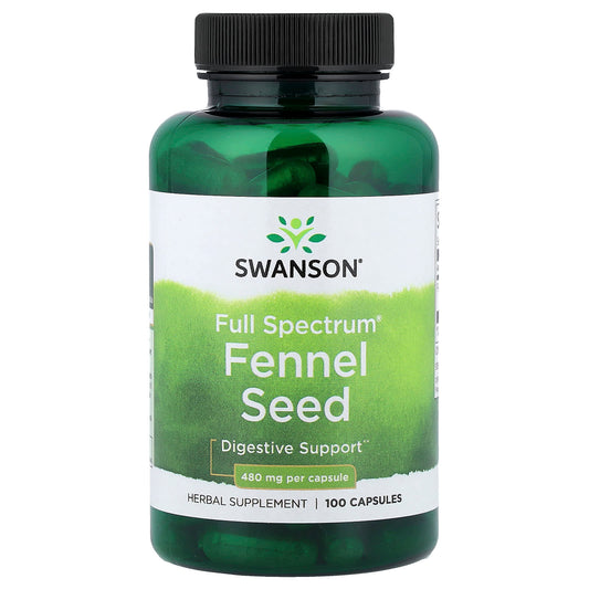 Swanson Vitamins, Full Spectrum® Fennel Seed, 480 mg, 100 Capsules