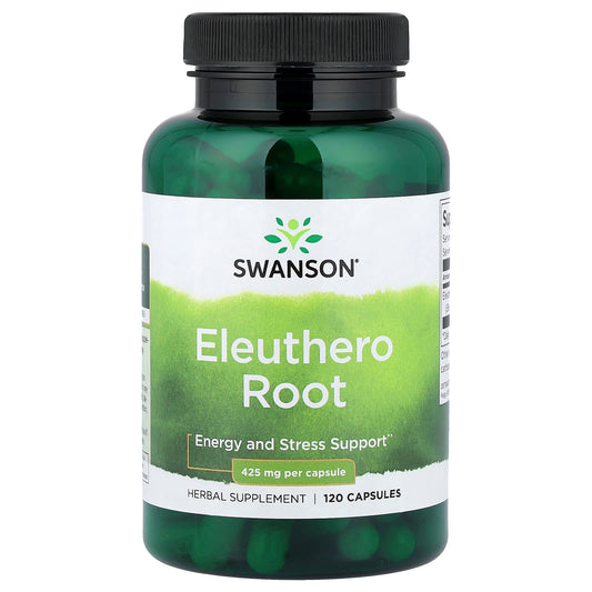 Swanson Vitamins, Eleuthero Root, 120 Capsules (425 mg per Capsule)