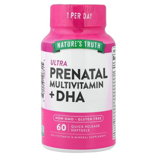 Nature's Truth, Ultra Antenatal Multivitamin + DHA, 60 Quick Release Capsules