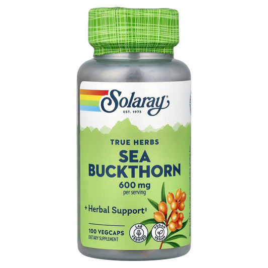 Solaray, Sea Buckthorn, 100 veg caps (300 mg per Capsule)