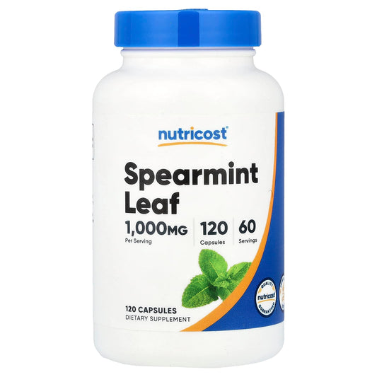 Nutricost, Spearmint Leaf, 120 Capsules (500 mg per Capsule)