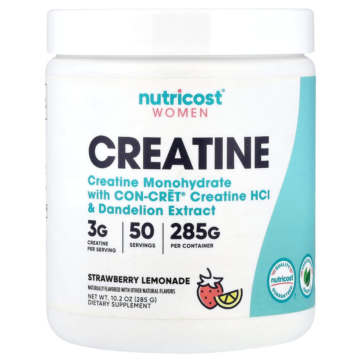 Nutricost, Women, Creatine, Strawberry Lemonade, 10.2 oz (285 g)