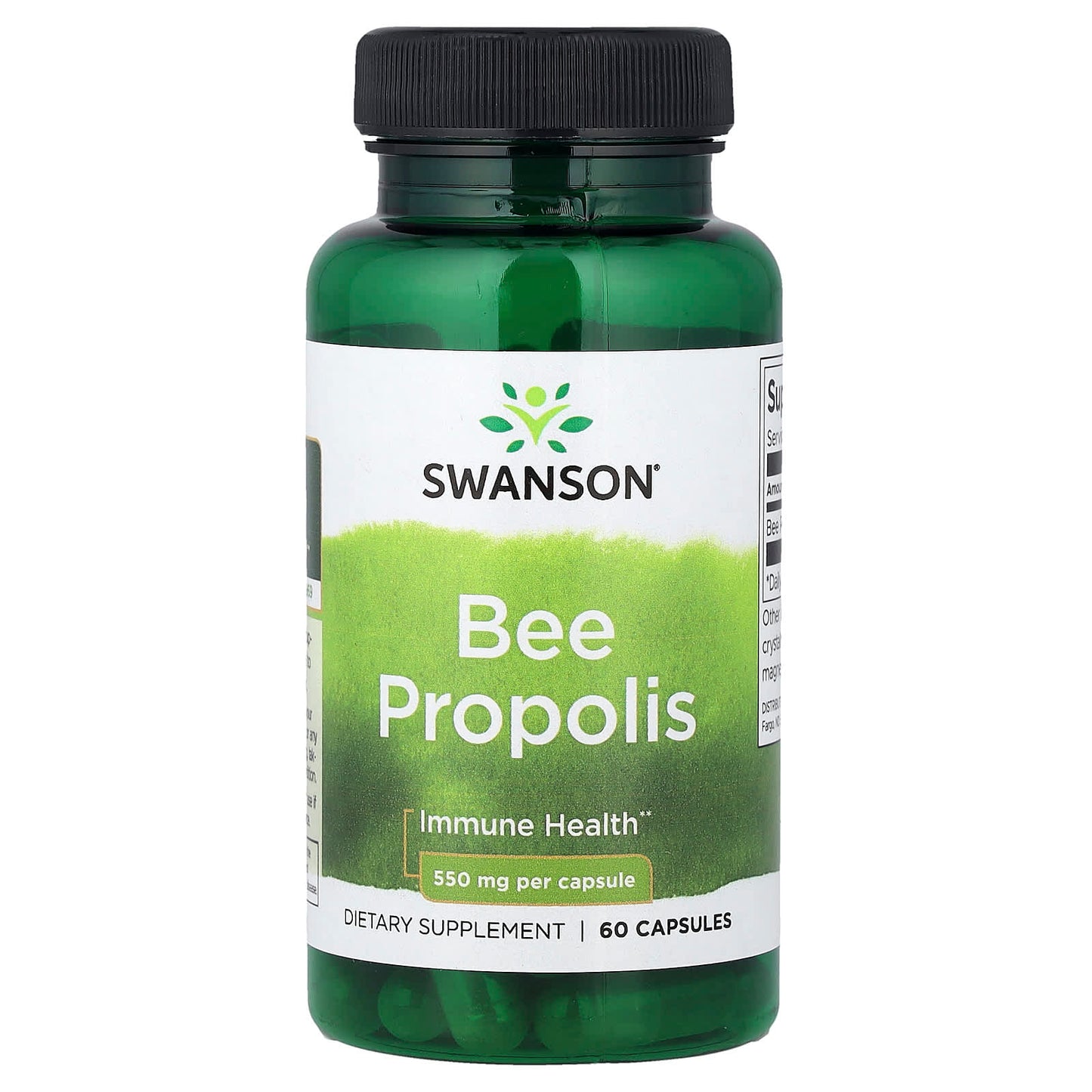 Swanson Vitamins, Bee Propolis, 550 mg, 60 Capsules