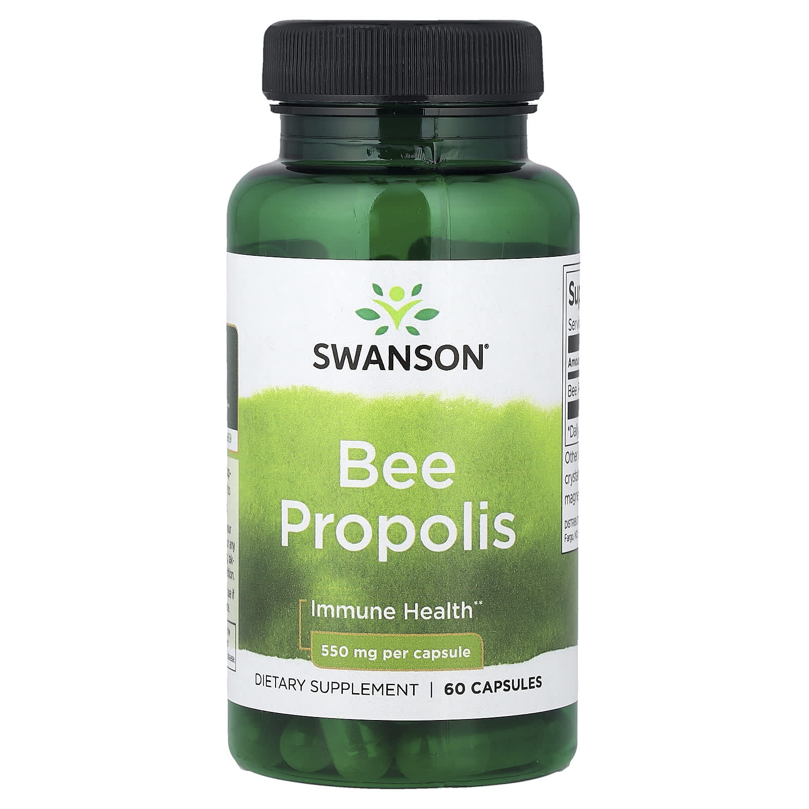 Swanson Vitamins, Bee Propolis, 550 mg, 60 Capsules