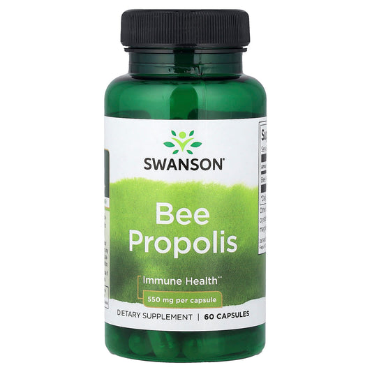 Swanson Vitamins, Bee Propolis, 550 mg, 60 Capsules