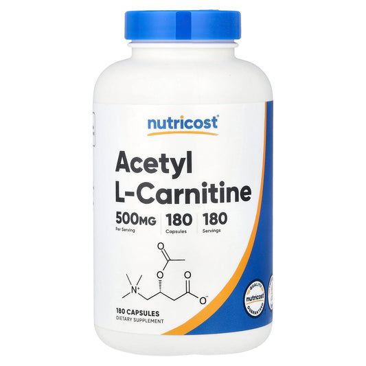 Nutricost Acetyl L-Carnitine 500 mg 180 Caps