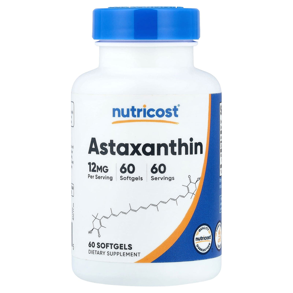 Nutricost Astaxanthin 12 mg 60 Softgels