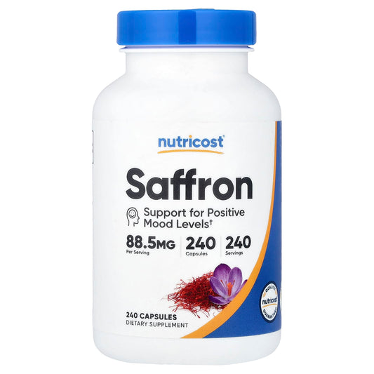 Nutricost, Saffron, 88.5 mg, 240 Capsules