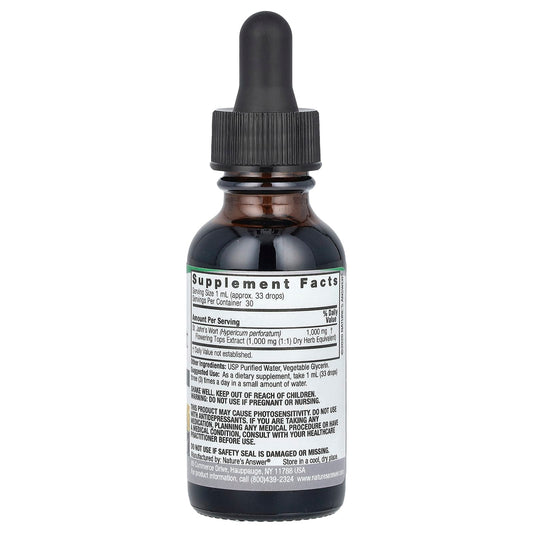 Nature's Answer, St John's Wort Extract, Alcohol-Free, 1,000 mg, 1 fl oz (30 ml)