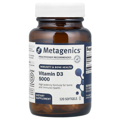Metagenics Vitamin D3 5000 120 Capsules