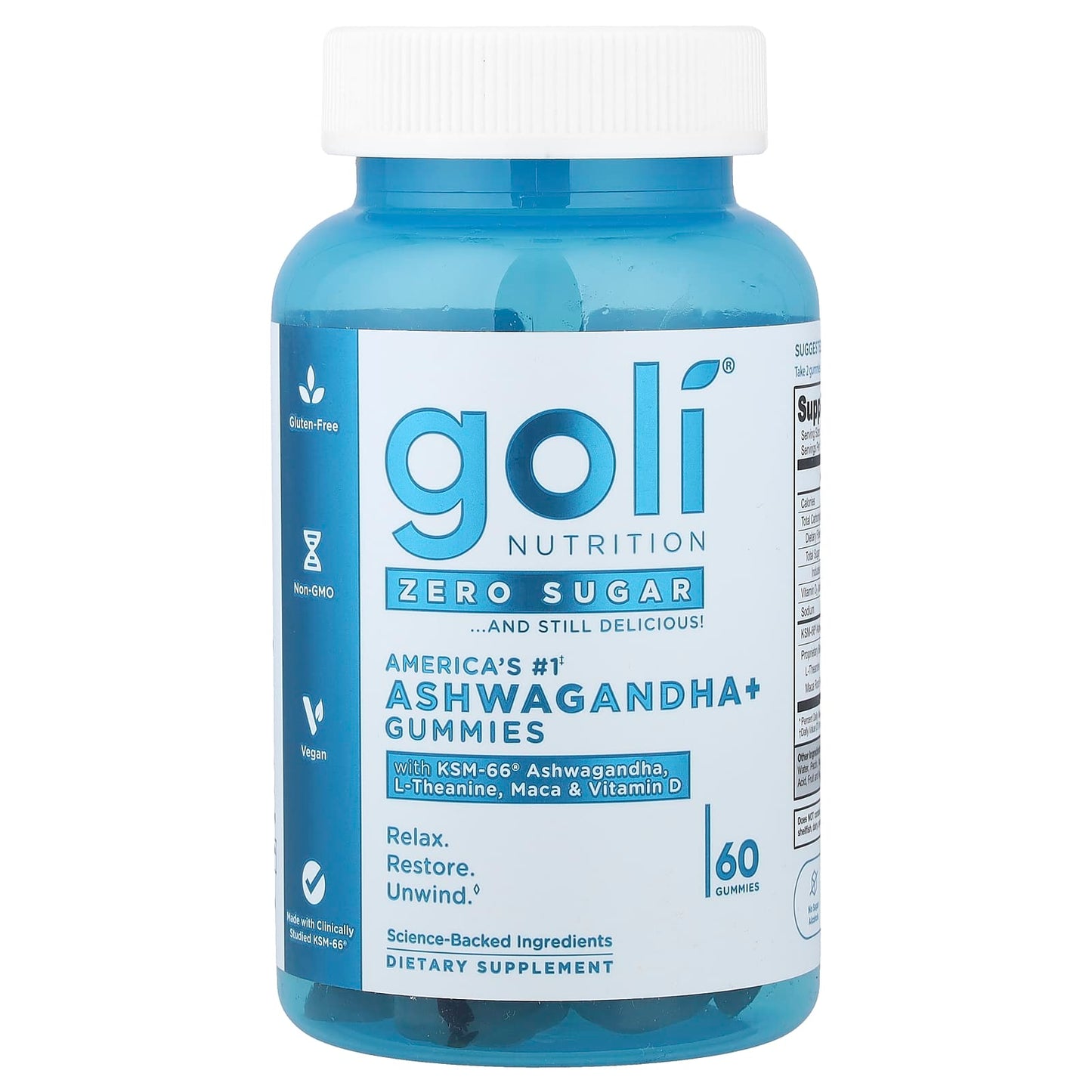 Goli Nutrition, Ashwagandha+ Gummies, 60 Gummies
