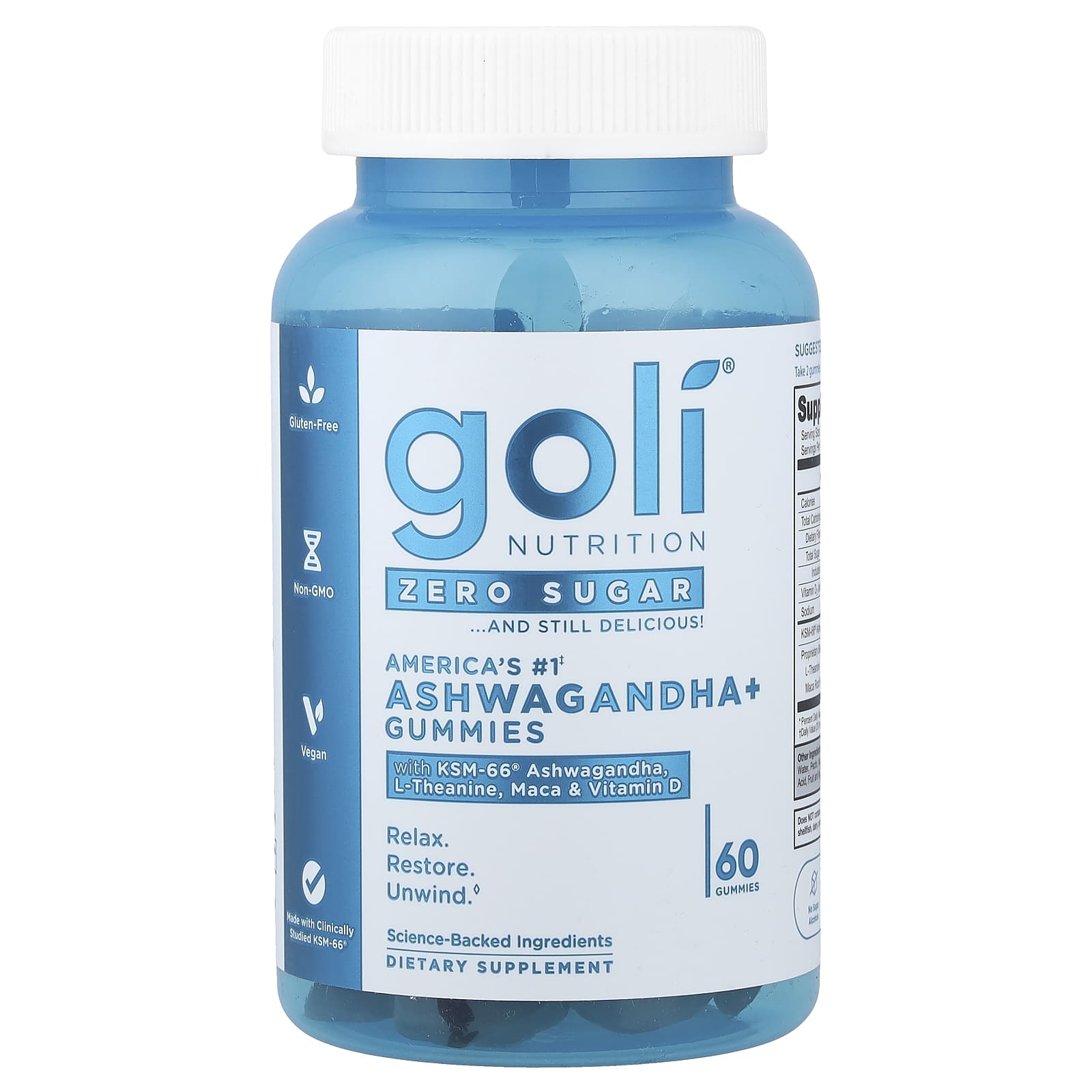 Goli Nutrition, Ashwagandha+ Gummies, 60 Gummies