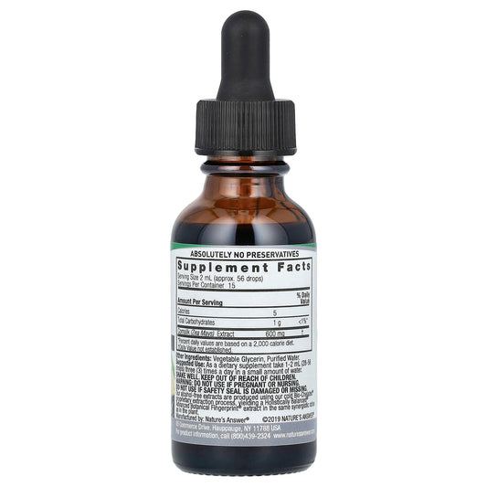 Nature's Answer, Cornsilk Extract, Alcohol-Free, 2,000 mg, 1 fl oz (30 ml)
