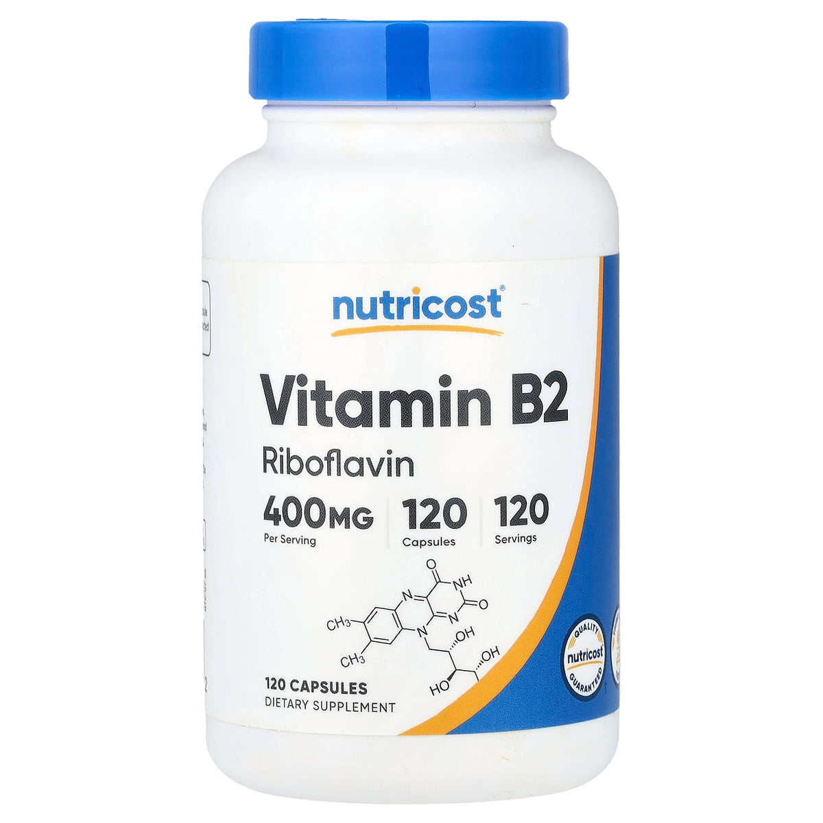 Nutricost Vitamin B2 400 mg 120 Caps