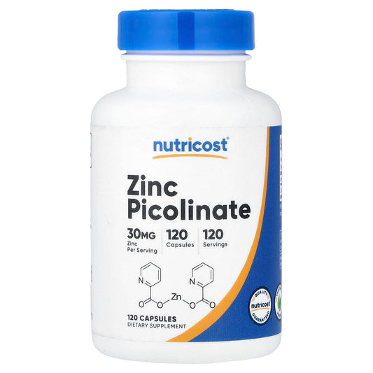 Nutricost Zinc Picolinate 30 mg 120 Caps