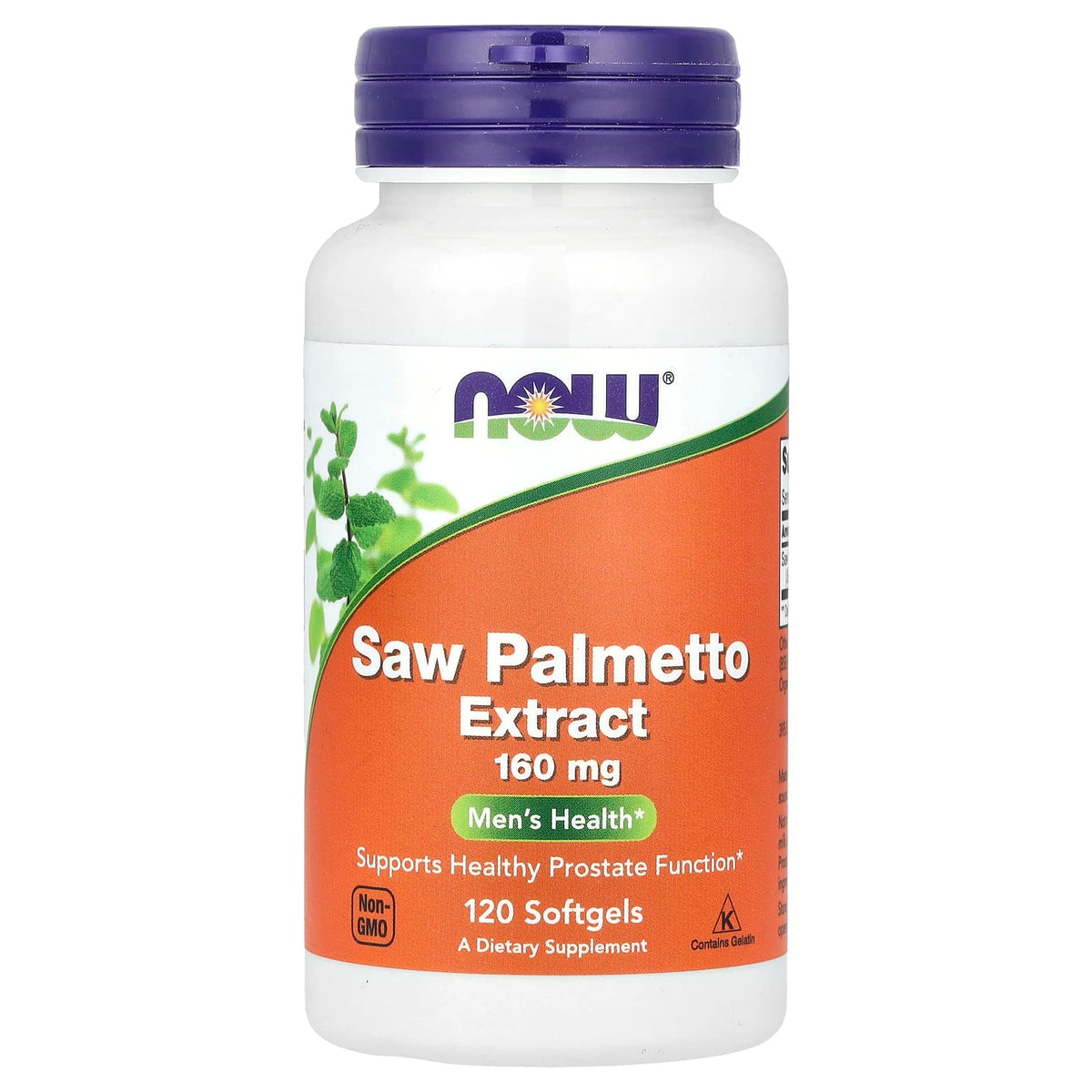 Now Foods, Saw Palmetto Extract, 160 mg, 120 Softgels