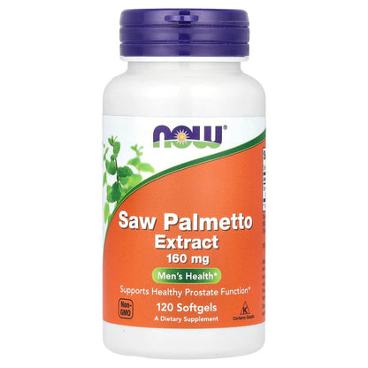 Now Foods, Saw Palmetto Extract, 160 mg, 120 Softgels