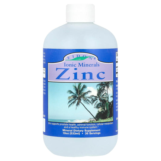 Eidon Ionic Minerals Zinc 7.5 mg per serving 18 oz (533 ml)