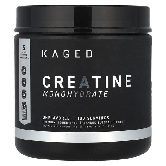 Kaged, Creatine Monohydrate, Unflavoured, 1.12 lb (510 g)