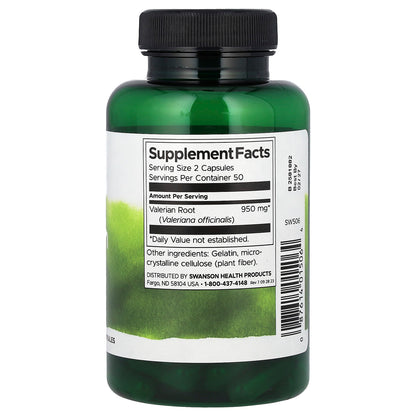 Swanson Valerian 475 mg 100 Caps