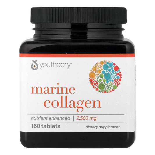 Youtheory, Marine Collagen, 160 Tablets