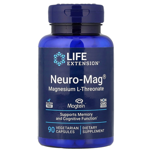 Life Extension, Neuro-Mag, Magnesium L-Threonate, 90 Vegetarian Capsules (48 mg per Capsule)