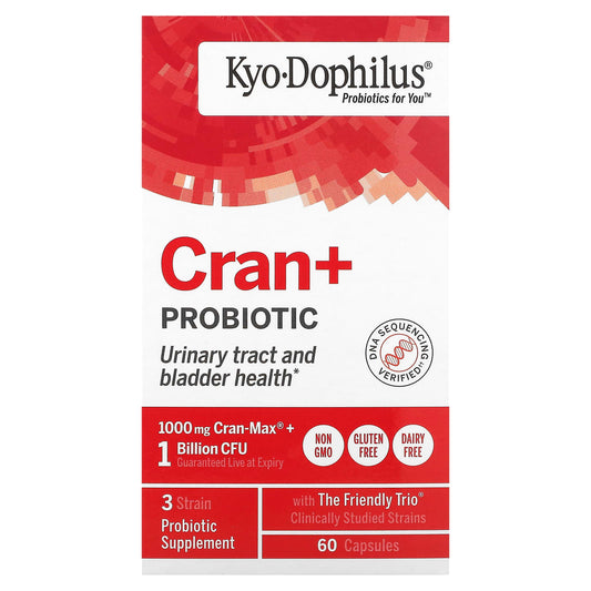 Kyolic, Kyo-Dophilus, Cran+ Probiotic, 60 Capsules