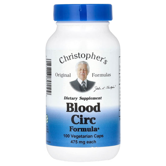 Christopher's Original Formulas, Blood Circulation Formula, 475 mg, 100 Veg caps