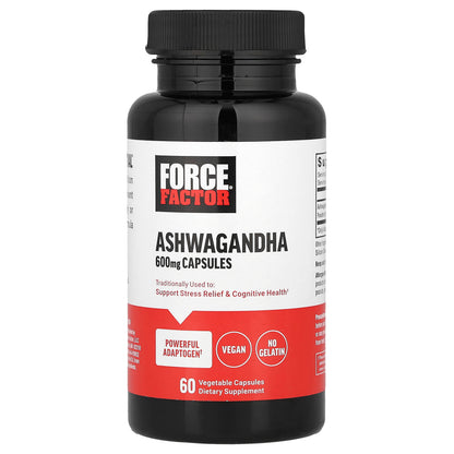 Force Factor Ashwagandha 600 mg 60 Veg Caps
