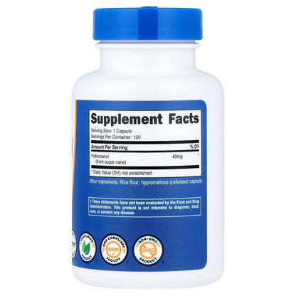 Nutricost Policosanol 40 mg 120 Capsules