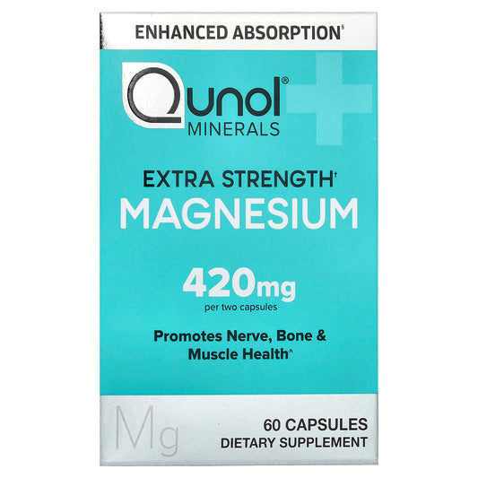 Qunol, Magnesium, 60 Capsules (210 mg per Capsule)