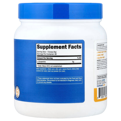 Nutricost, L-Glutamine, Peach Mango, 17.9 fl oz (500 g)