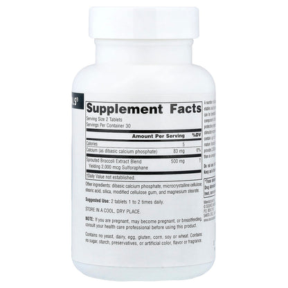 Source Naturals, Broccoli Sprouts Extract, 250 mg, 60 Tablets