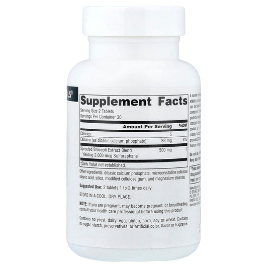 Source Naturals, Broccoli Sprouts Extract, 250 mg, 60 Tablets
