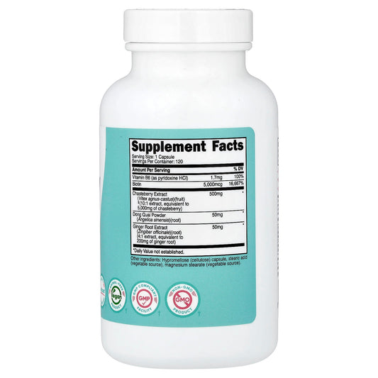 Nutricost, Women, Chasteberry with Dong Quai & Ginger Root, 120 Capsules